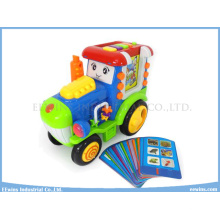 Toys Truck Insert Card Learning Machine Educational Toys with Study, Test, Music, Repeat Function